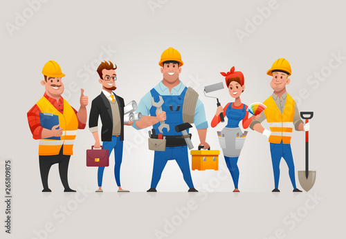 Team of Construction Workers