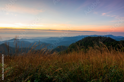 Viewpoint DoiLungKaLuang at Chiangmai,Thailand.