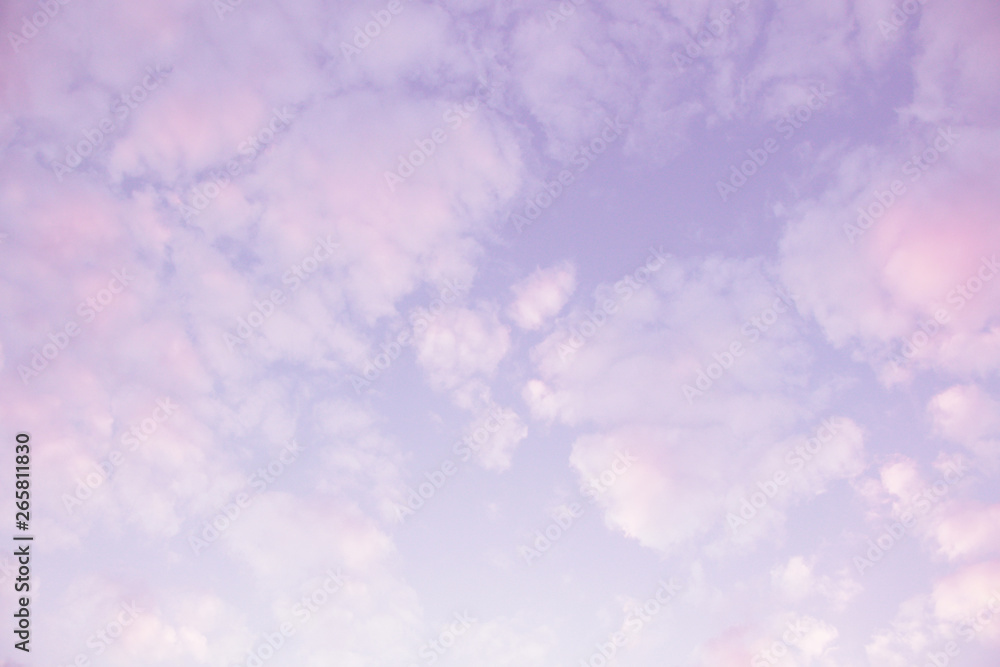 Purple and pink pastel colours clouds background