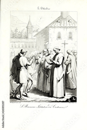 Fotografie Christian illustration. Old image
