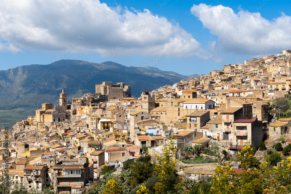 Old medieval village of Caccamo, Sicily island, Italy