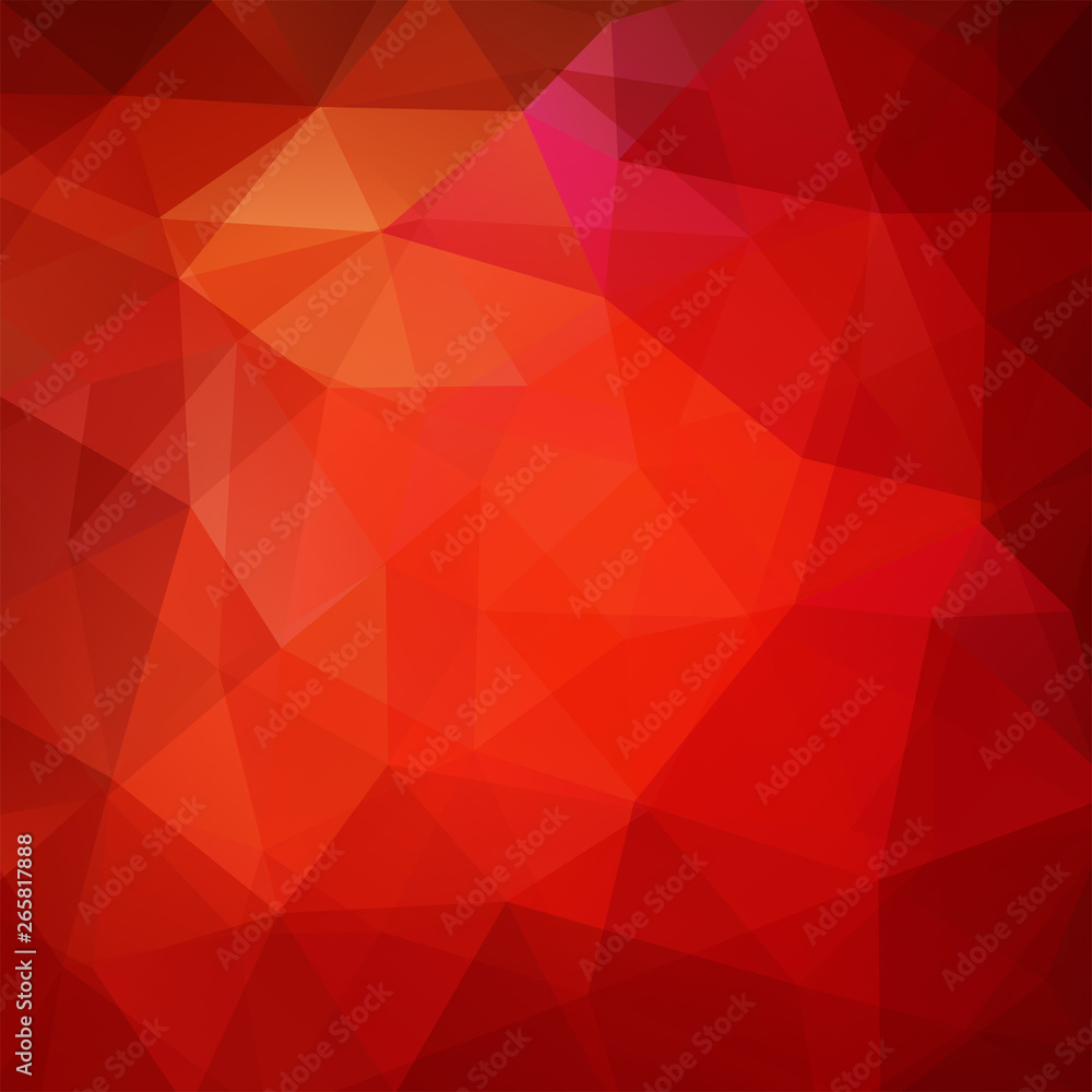 Abstract mosaic background. Triangle geometric background. Design elements. Vector illustration. Red, orange colors. Abstract mosaic background. Triangle geometric background. Design elements. Vector illustration. Red, orange colors.