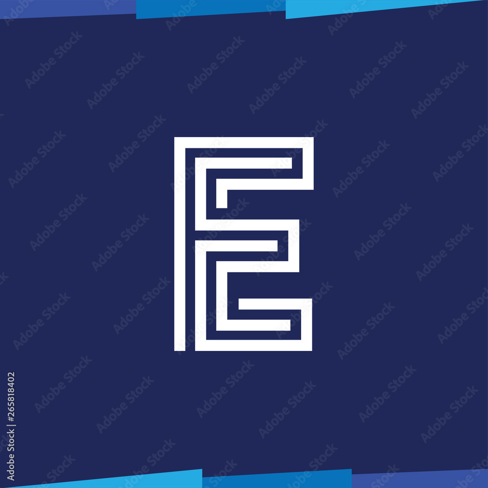 Letter Line logo vector template Letter Line logo vector template