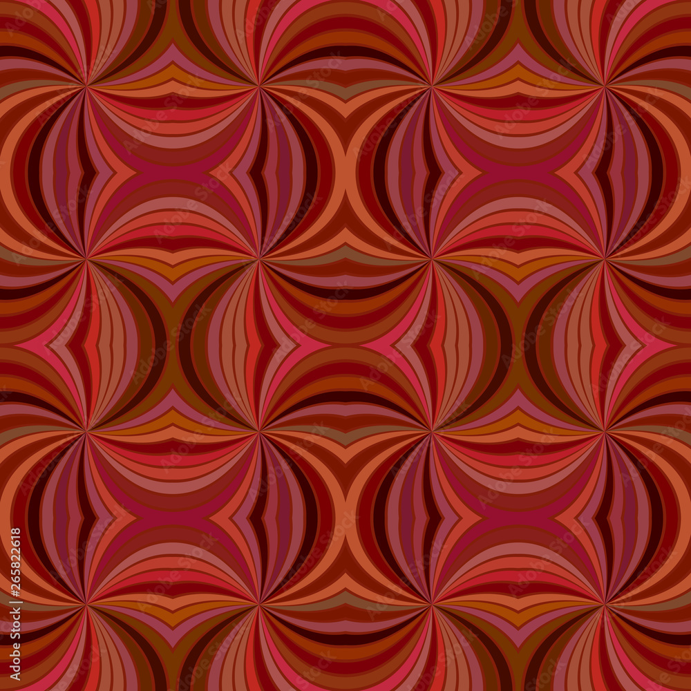 Brown seamless abstract psychedelic curved stripe pattern background