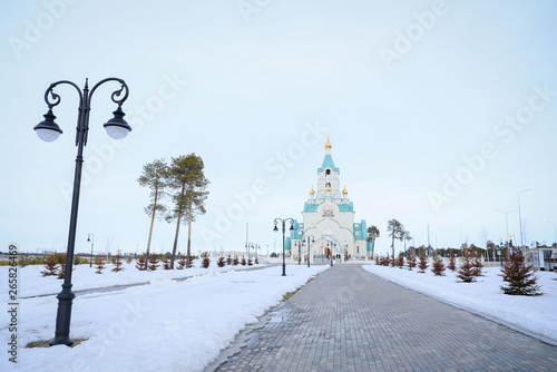 church in winter. церковь зимой