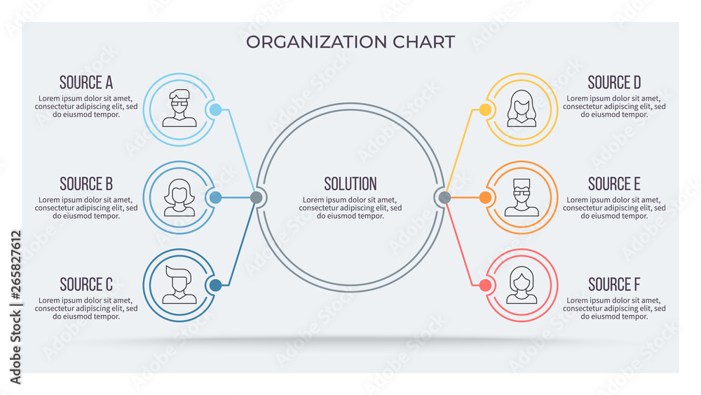 Business infographic. Circular chart with 6 options, steps. Vector circle diagram. Editable line. Business infographic. Circular chart with 6 options, steps. Vector circle diagram. Editable line.