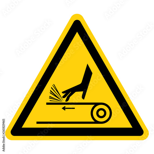 Hand Abrasion Belt Drive Symbol Sign, Vector Illustration, Isolate On White Background Label .EPS10