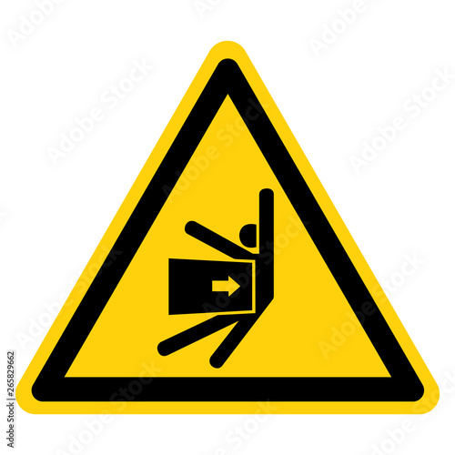 Body Crush Force From Side Symbol Sign, Vector Illustration, Isolate On White Background Label .EPS10