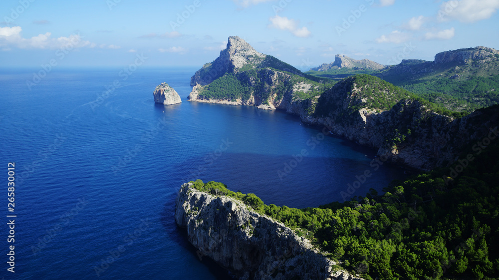 Spain, Formentor,  Mallorca. beauty, nature, summer, sea, mountains, cape, admiration, view, landscape