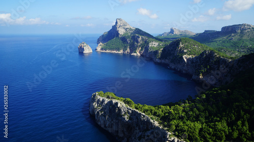 Spain, Formentor, Mallorca. beauty, nature, summer, sea, mountains, cape, admiration, view, landscape
