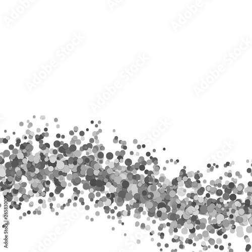 Fototapeta Naklejka Na Ścianę i Meble -  Blank abstract wavy sprinkled confetti circle background template