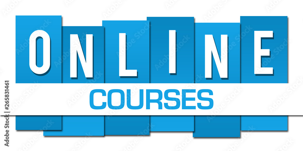 Online Courses Blue Professional Horizontal 