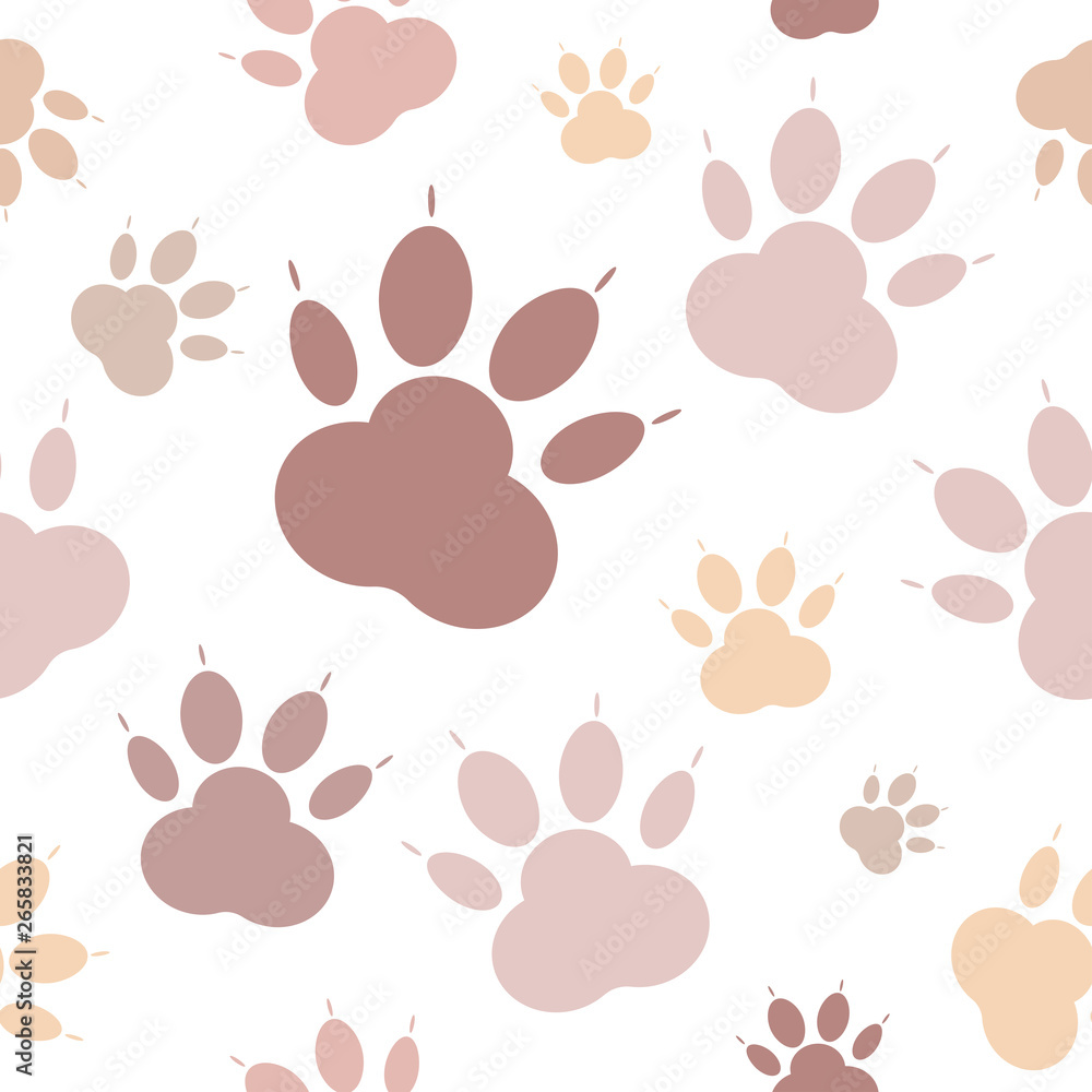 pink dog paws background