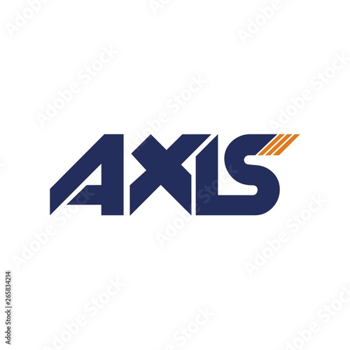Axis typography Logo vector
