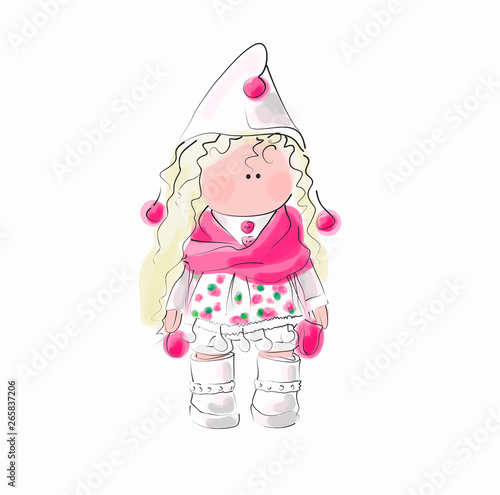 little girl in costume
