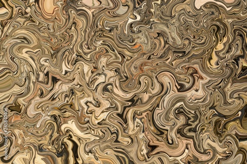 Abstract wavy brown marble background