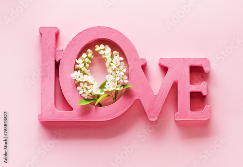 Word love and white spring ...