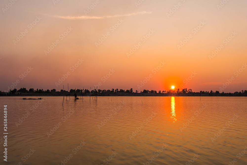 Naklejka premium Swamp in the countryside.23