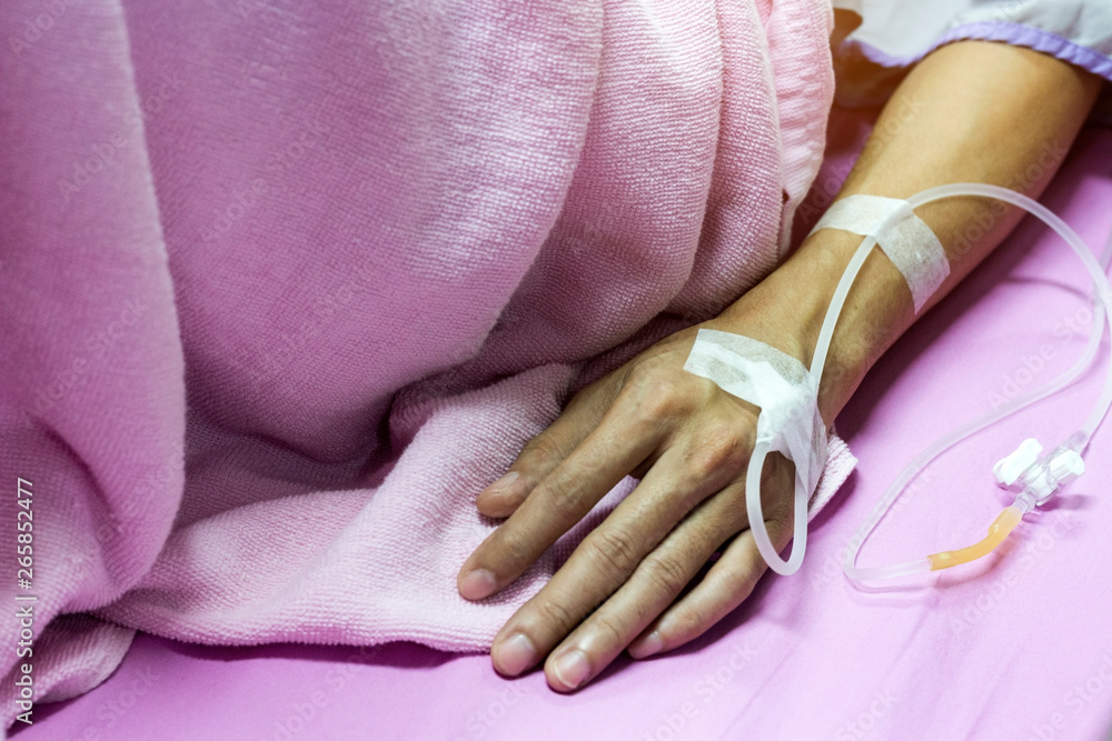 medical concept; top view picture of Pricking needle syringe in the