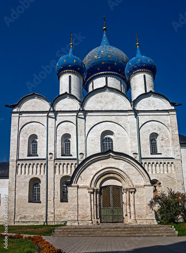 Nativity of the Virgin Temple. Kremlin in the city of Suzdal, Russia. XIII, XVI, XVIII centuries