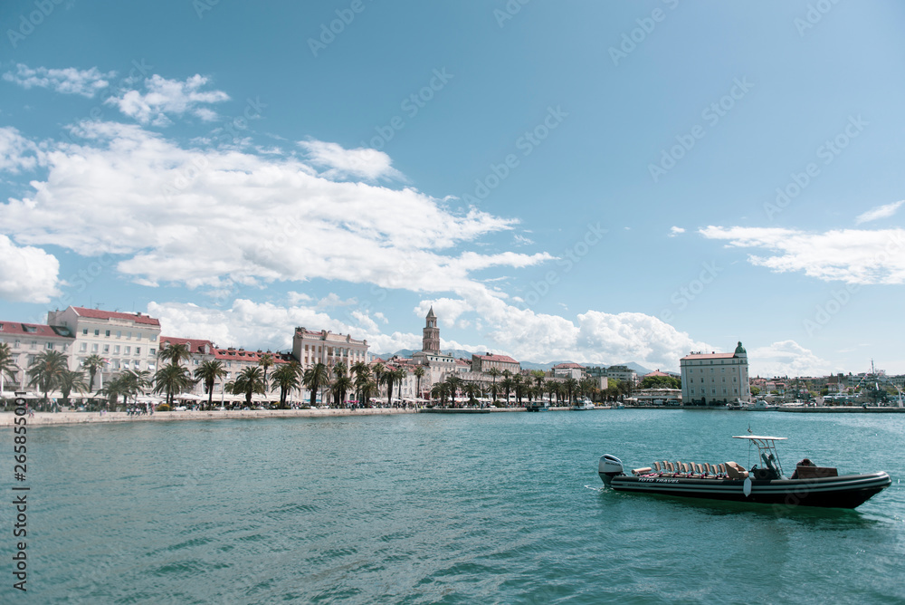 Fototapeta premium Southern European harbor Split Croatia