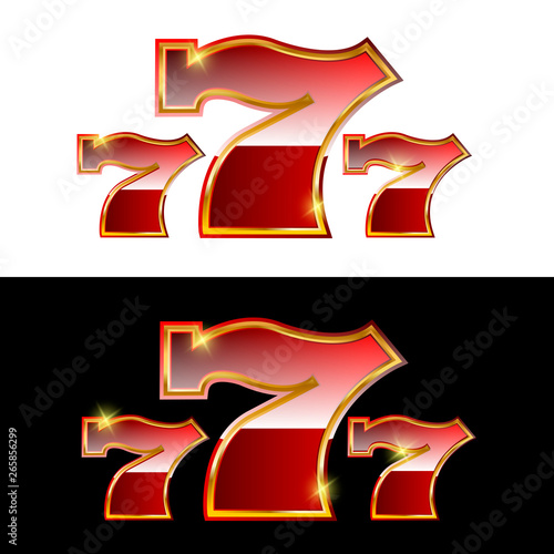 777. Jackpot. Casino banner