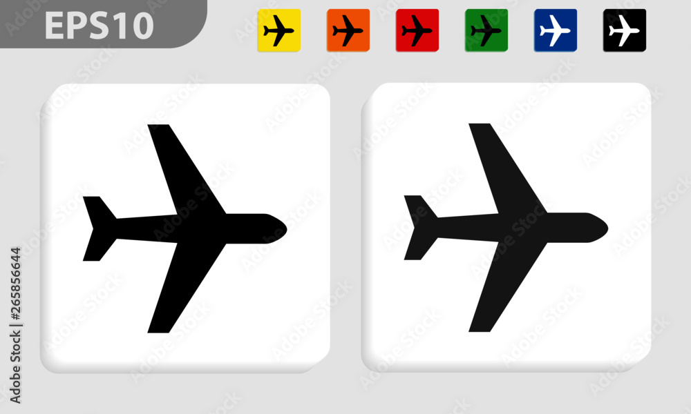 airplane vector icon eps