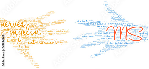 MS Word Cloud on a white background. 