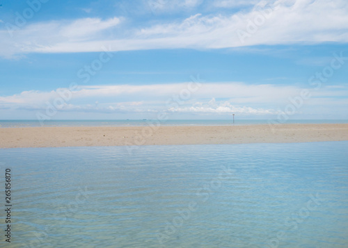 Beach and Blue Ocean Landscape