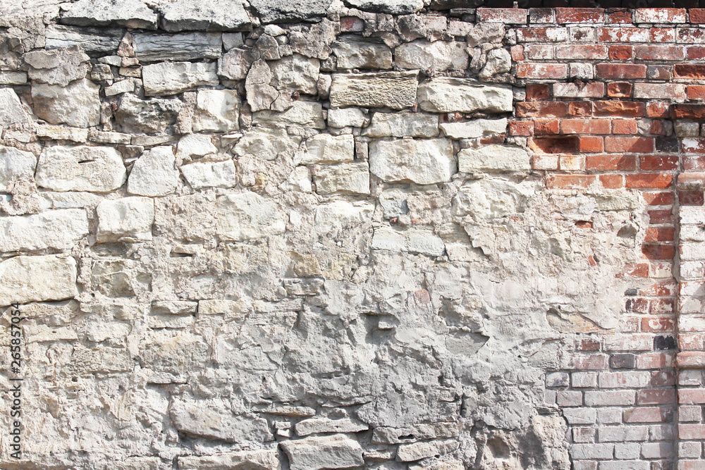 Fototapeta premium Background - Stacked Stone Wall.