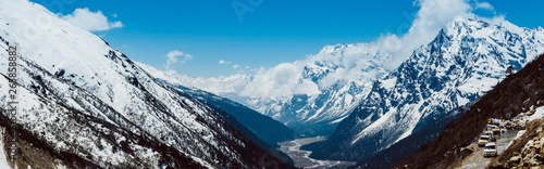 View of alps in Yumthang valley, North Sikkim - India