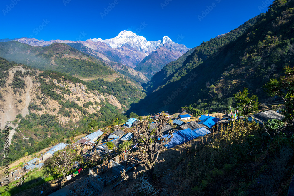 Amazing view of Landruk village Nepal