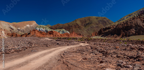 Gigapan of rainbow valley in Atacama desert, Chile