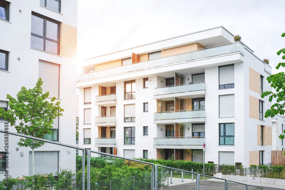 Immobilien in einem Wohngebiet