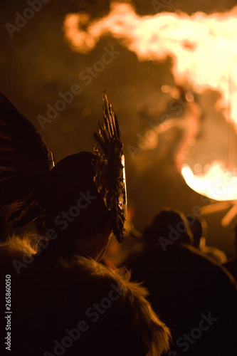 Up Helly Aa Burning Galley Ship photo