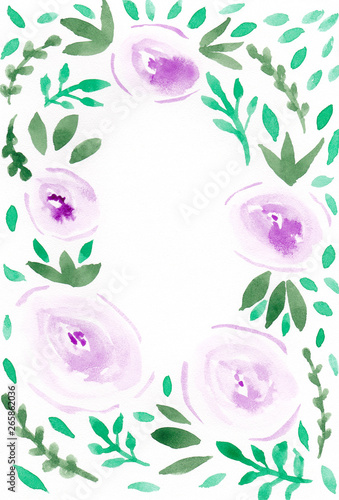 Watercolor botanical illustration