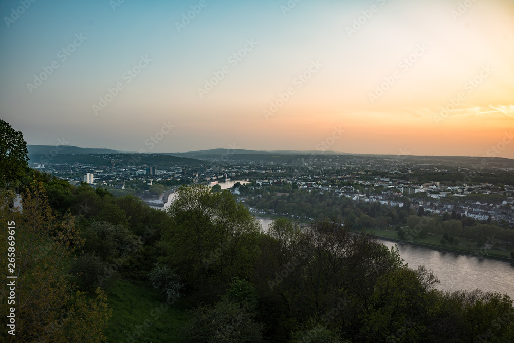 Sonnenuntergang über Koblenz Sonnenuntergang über Koblenz