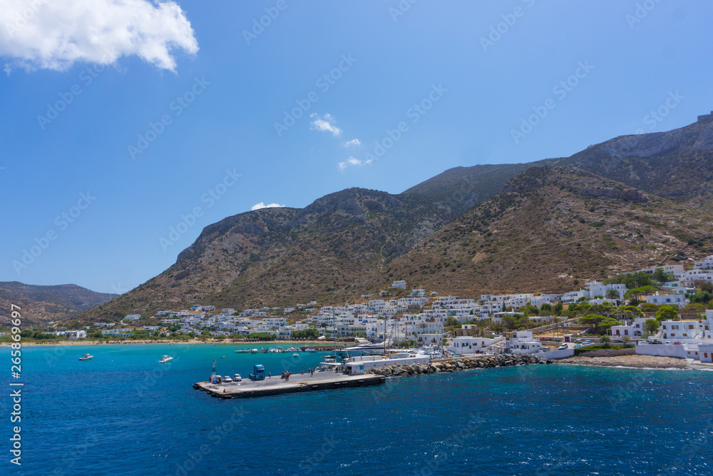View of Sifnos aegean island in Cyclades, Greece