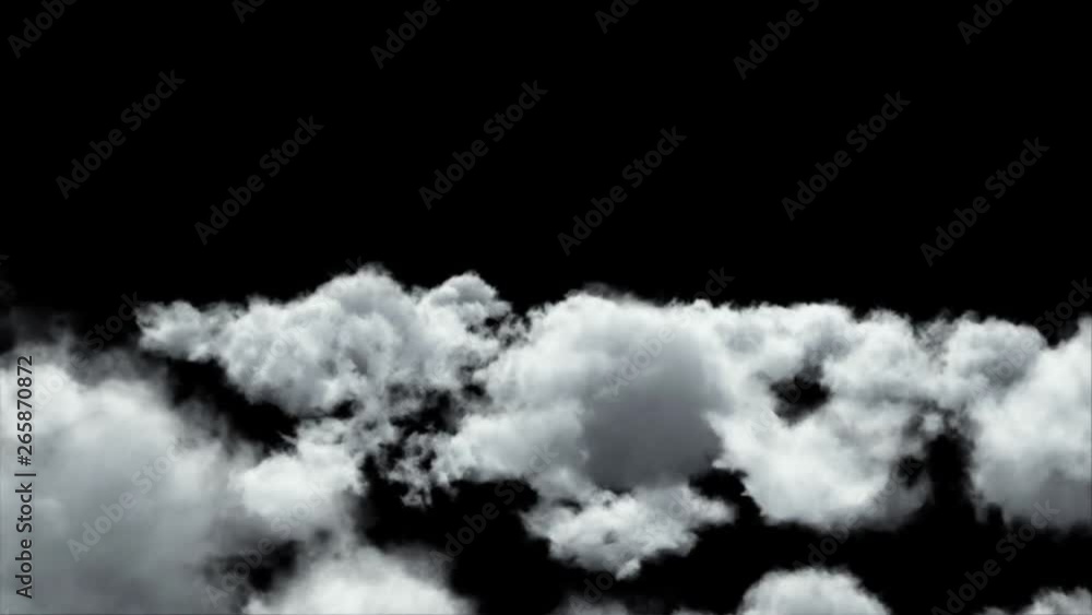 Flying through the clouds. Slow motion. 3D Render. Flying through the clouds. Slow motion. 3D Render.