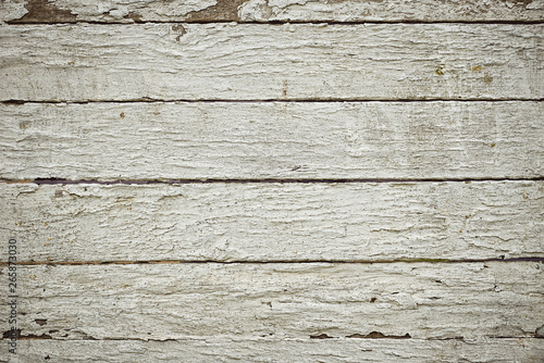 White old boards. Vintage white wood background