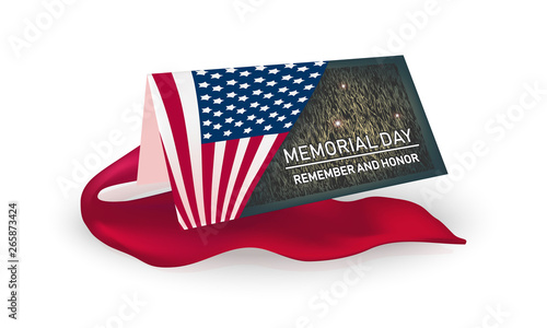 Memorial Day remember and honnor - card photo