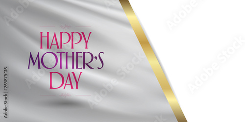 International Happy Mother's Day. Billboard, Poster, Social Media, Greeting Card template. (Turkish: Anneler Gununuz Kutlu Olsun.) photo