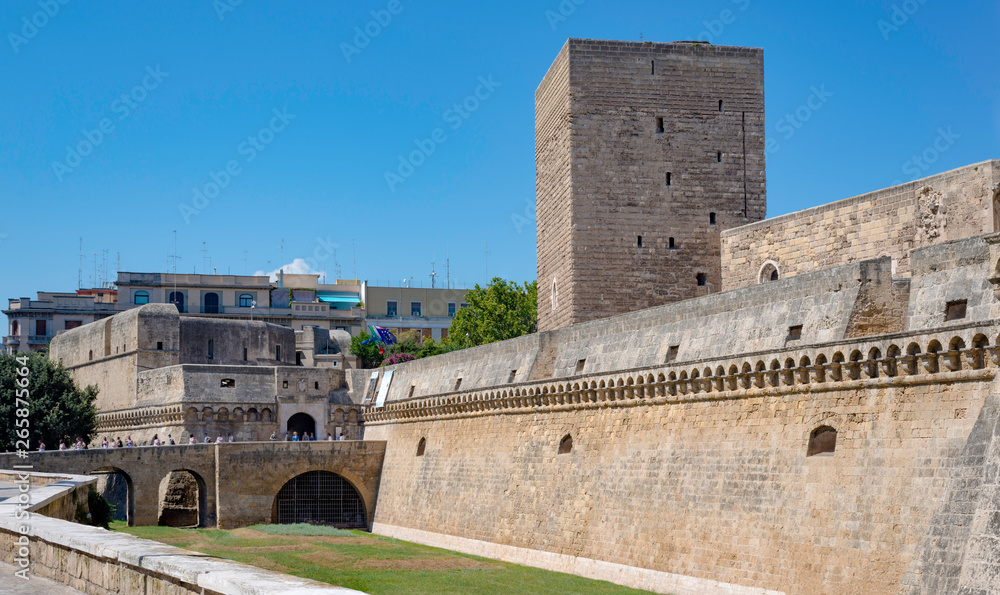 Swabian Castle, Old Town of Bari, Italy.
