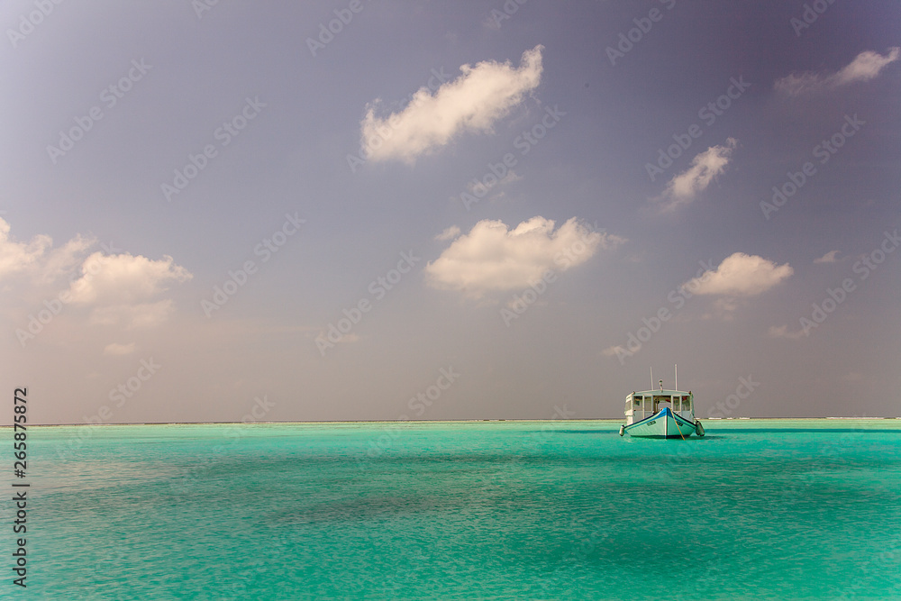The Sea of the Maldives, Ari Atoll, wonderful landscape The Sea of the Maldives, Ari Atoll, wonderful landscape