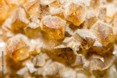 small yellow crystals