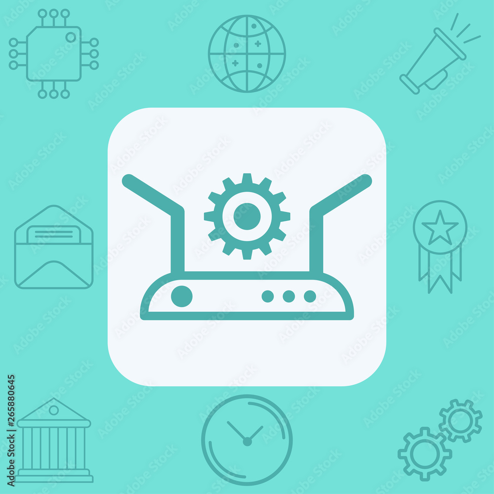 Router vector icon sign symbol Router vector icon sign symbol