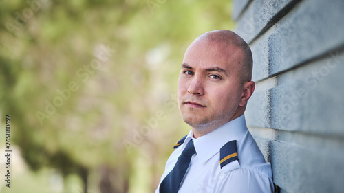 portrait of a young cadet pilot photo