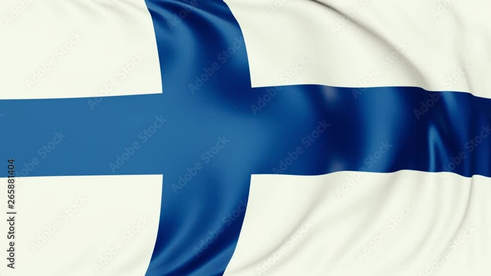 4K Seamlessly Looping Finland Flag Series E 4K Seamlessly Looping Finland Flag Series E