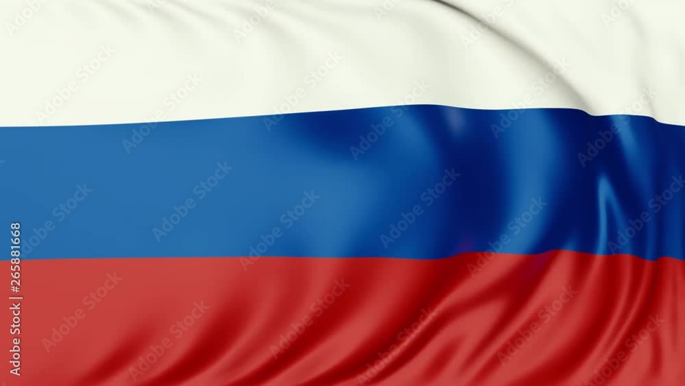 4K Seamlessly Looping Russia Flag Series E 4K Seamlessly Looping Russia Flag Series E