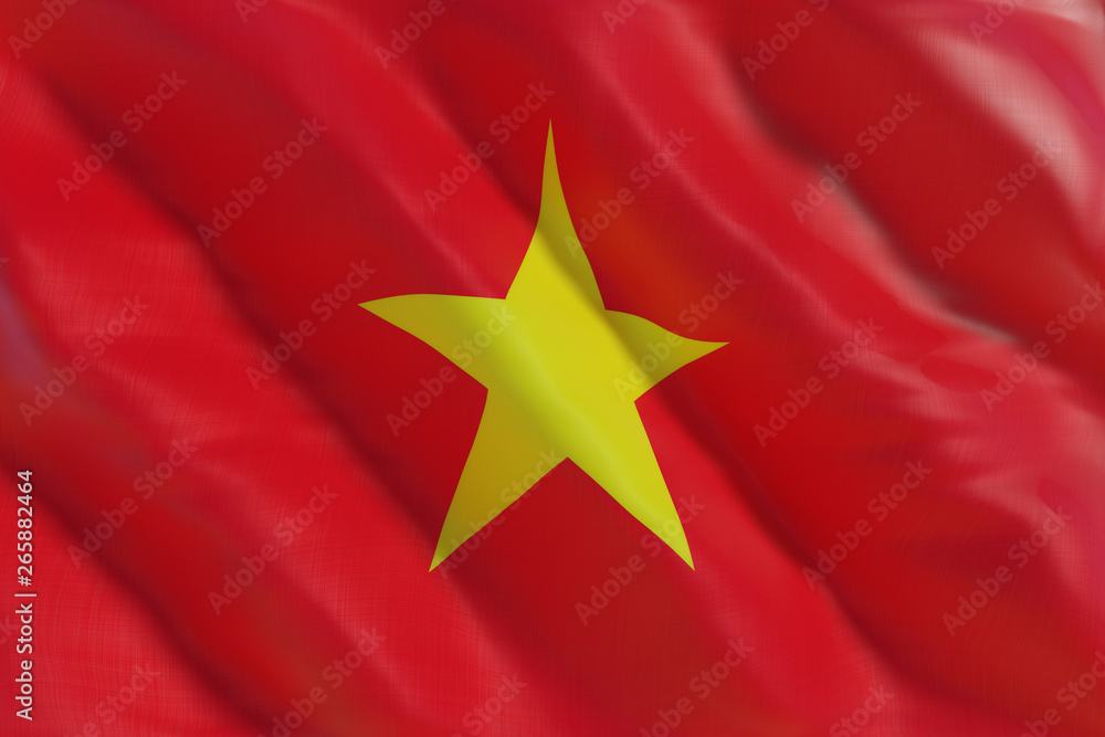 Vietnam flag in the wind Vietnam flag in the wind